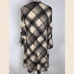 Gabby Skye Women’s  Black & Tan Criss Cross Pattern Anywhere Bell Cuffs Dress 4 Photo 8