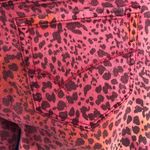Bullhead Black Leopard Print Skinny Jeans Red Pink Orange Size 5 EUC Photo 10