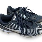 Nike Girls Lunarlon Black & White Softball Molded Cleats Size 7 AO7918-002 Shoes Photo 4