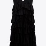 ZARA STRAPPY RUFFLE MIDI LONG TIER DRESS Photo 2
