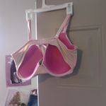 PINK - Victoria's Secret  wear everywhere push-up bra cursive in light pink, black/tie dye band size 38DD (38E). Photo 5