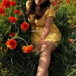 Yellow Mini Dress M Dolman Low V Photo 1