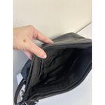 Etienne Aigner  Black Leather Shoulder Bag Purse Silver Hardware Everyday Purse Photo 9