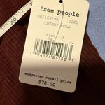 We The Free NWT Burgundy Oversized Long Sleeve Sweatshirt Photo 5