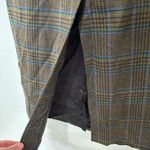 Tracy Evans  Blue/Green Wool Blend Plaid Midi Length Pencil Skirt Size 7 Photo 1