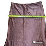 Silk satin maxi skirt set size S color brown, measurements in the pictures Brown Photo 4