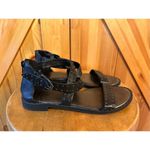Bleecker and Bond  “HELENE” WOMEN SIZE 6.5M BLACK LEATHER SMALL STUDDED SANDALS Photo 2