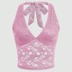 SheIn cute lace halter neck tank! Photo 1