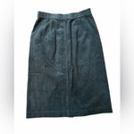 Uniqlo Corduroy Dark Green Midi Skirt Photo 1