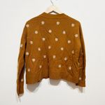 Madewell  Wool Cotton Stretch Knit Floral Embroidered Upton Cardigan Sweater S Photo 3