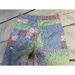 H&M  Bandana Print High Rise Wide Leg Jeans Pants Size 4 Photo 3