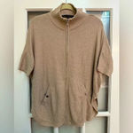 White House | Black Market | Tan Short Sleeve Full Zip Cardigan Size XS Photo 4