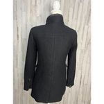 Banana Republic  Women's Black Wool Blend Overcoat Size 0 Petites‎ Photo 3