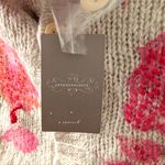 Anthropologie 🆕  MOTH Small NWT Cream Floral Off Shoulder Cardigan Sweater Silk Photo 4