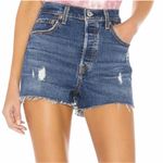 Levi's Levi’s 501 Original Fit High Rise Cutoff Distressed Denim Jean Shorts size 25 Photo 0