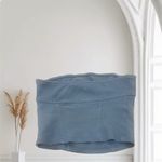 Urban Outfitters  Blue Ribbed Strapless Crop Tube Top Tuesday size Small Photo 1