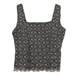 Dress Barn Y2K Whimsygoth Lacy Tank Top Black and White Size Large Photo 1