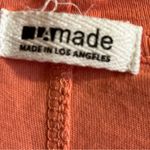 LA Made  Sleeveless Coral Ruched Muscle Tee Size Small Photo 4