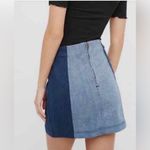 Free People  2-tone denim mini skirt, size 8 Photo 1