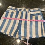 Current/Elliott  The Westside Jean Short Blue White Bay Stripes Size 29 Photo 9