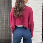 Forever 21 Cute boho cropped pink cardigan / fits size small - large  Photo 2