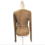 Free People Intimately  Gold Sequin Long Sleeve Top - Size S Photo 3