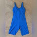 Lululemon  Align Onesie 8” Poolside Blue Nulu Buttery Soft Built-In Bra Size 6 Photo 5