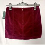 Wild Fable NWT Burgundy Corduroy Mini Skirt | Target Fitted Wine Red Cotton Cord Photo 1