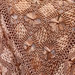 NWT gorgeous Santa Barbara designer Kristina Valencia shawl Orange Size undefined Photo 3