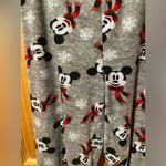 Disney  fleece pajama pants Mickey with plaid scarf used in good condition size M Photo 1