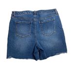 Style & Co . Women’s Jean Denim Shorts Size 12 Blue Frayed Hem Inseam 4” Photo 1