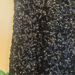 Sequin Black Mini Dress Size M Photo 2