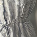 Japna  Blue Striped Mini Dress Photo 3