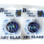New Blue Mountain Beads Art Glass Necklace Pendants Photo 0