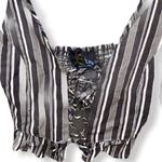 Blue Life Blue‎ Life Striped Crop Top Photo 0