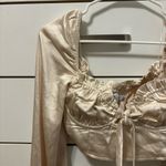 Princess Polly Estee Satin Top Champagne Photo 5