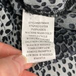 Notations  Spotted Animal Print Black Gray Long Sleeve Button Up Collared Top L Photo 4