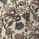 Loft Outlet Ladies Skirt Size 8 Lined Cream Floral Pattern Dusty Rose, Blue Photo 2