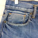 Vince Selvedge Jeans Womens 28 Blue Union Slouch Distressed Ankle Button Fly Photo 5