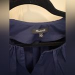 Madewell  Bubble-Sleeve Top in Poplin in Deep Cobalt Size 14 Photo 6