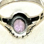 Art Deco Sterling Silver Amethyst Marcasite Ring Size 10.5 Photo 3