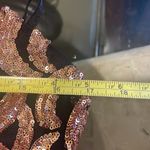 Akira Womens New  Ending Sequin Dress Black Rose Gold Photo 5