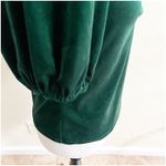 Rachel Roy Green Velvet Puff Sleeve Blouse Size Medium Sweetheart Neckline Photo 8