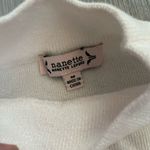 Nanette Lepore Ivory Lattice Metallic Mockneck Sweater size Medium Photo 2