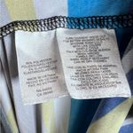 Kasper  blue yellow and gray ruched tie side dress size large Photo 4