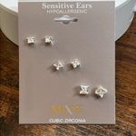 Mixit Cubic Zirconia Stud Earrings Set Photo 1