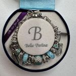 Bella Perlina Silver Tone Charm Bracelet Charms Boxed Vacation Cruise Tropical Photo 2
