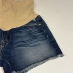 7 For All Mankind High Waist Blue and Tan Shorts Photo 3