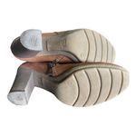 Womens Arka Camel Fleece Lined Leather Heeled Ankle Booties Photo 1