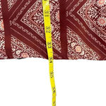 As You Wish As U Wish Burgundy Boho Floral Tunic Dress Lace Keyhole Back Lined Medium Flowy Photo 9